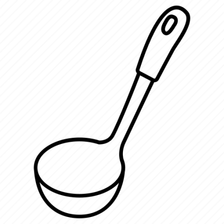 Половник раскраска для детей