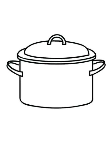 Кастрюля раскраска