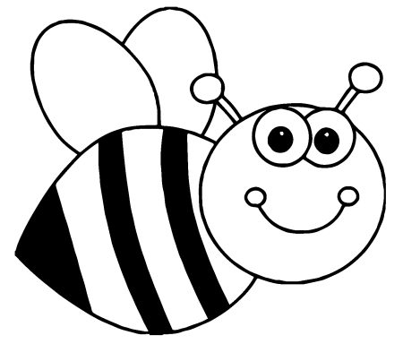 Трафарет пчелки для детей (48 фото)