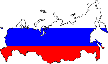 Карта России контур