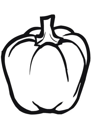 Перец раскраска