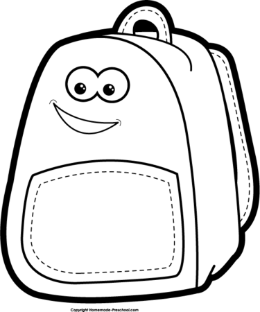 Портфель раскраска