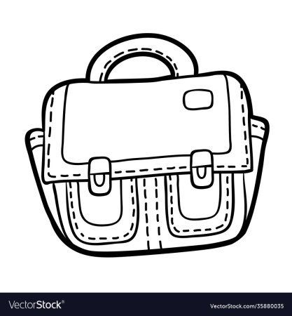 Портфель трафарет