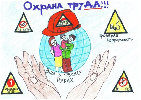 Охрана труда глазами детей рисунки