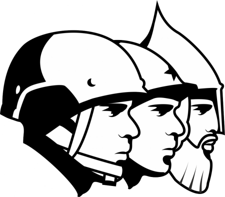 Трафарет солдата