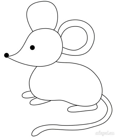 Трафарет мышки для детей (44 фото)
