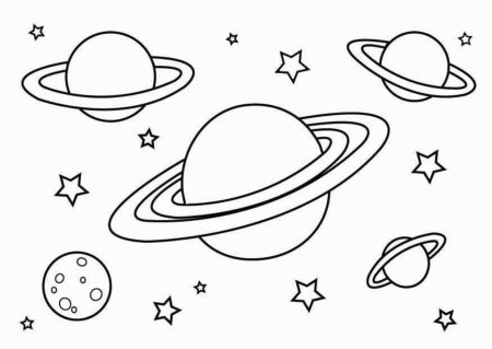 Космос раскраска для детей