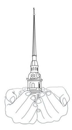 Шпиль Петропавловской крепости рисунок