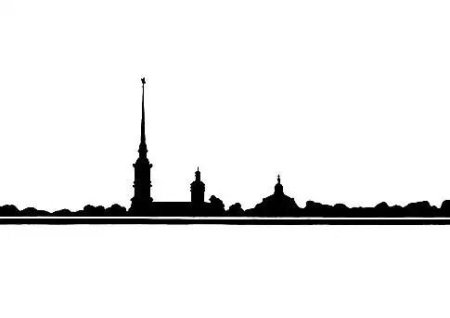 Очертания Петропавловской крепости