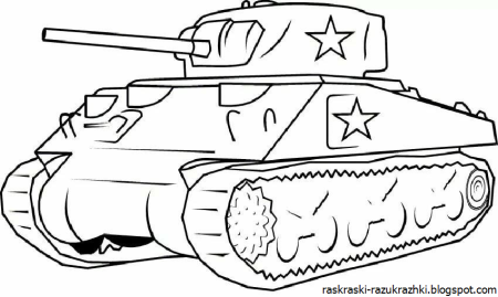 Танк т-34 раскраска для детей