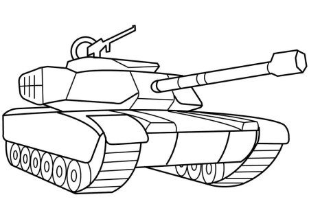 Раскраска танк т34 Военная техника