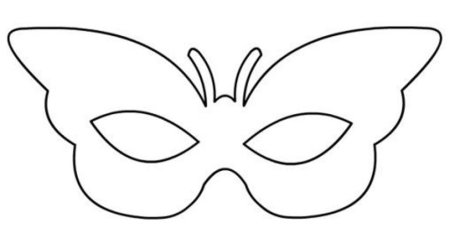 Трафарет карнавальной маски