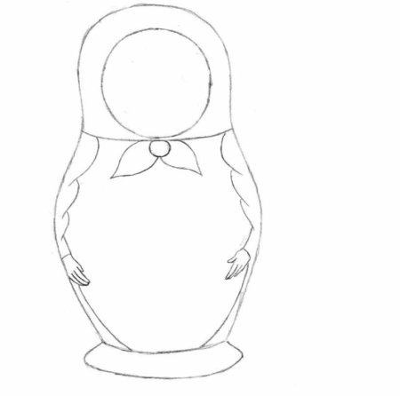 Поэтапное рисование матре