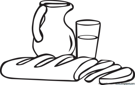 Продукты питания раскраска для детей