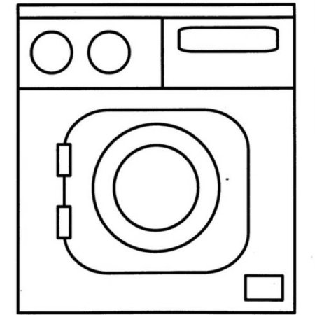 Трафарет стиральной машины для детей (40 фото)
