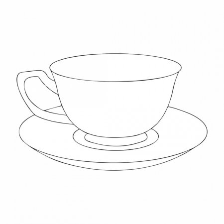 Трафареты посуды для росписи