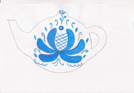 Чайный сервиз рисунок