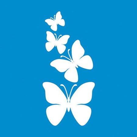 Трафарет цветы для покраски стен