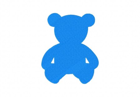 Мишка силуэт