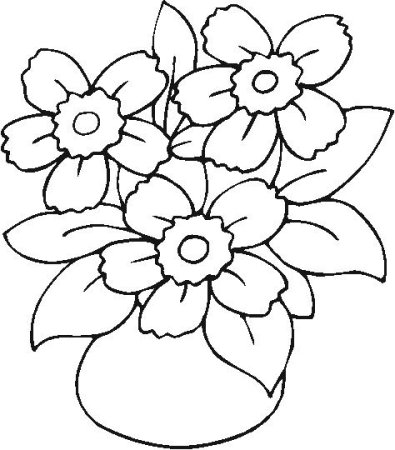 Цветы. Раскраска
