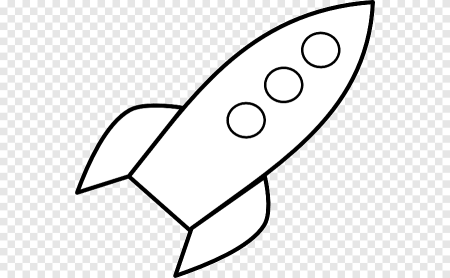 Ракета раскраска для малышей
