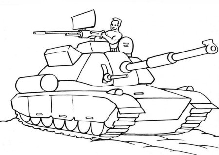 Раскраска военной техники для детей