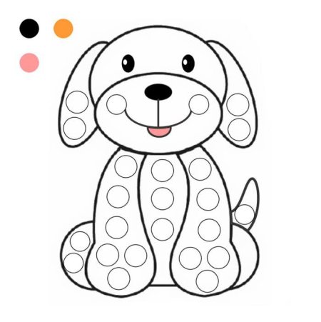 Пластилиновые заплатки для детей 2-3 лет малина