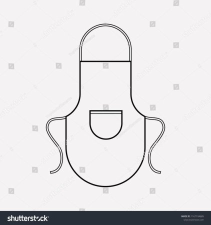 Фартук раскраска