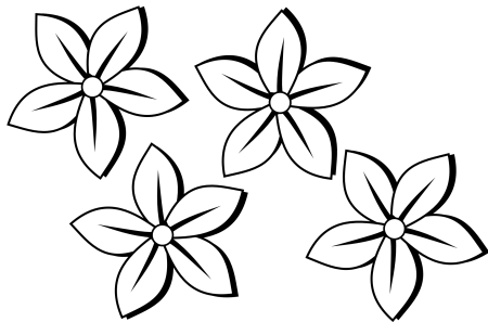 Цветы. Раскраска