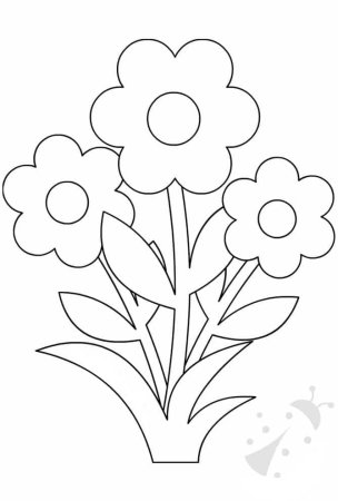 Ромашка для раскрашивания