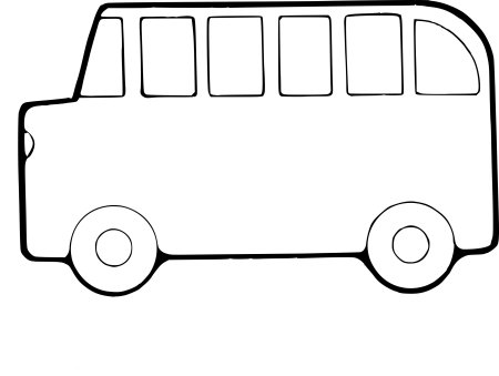Автобус сбоку раскраска