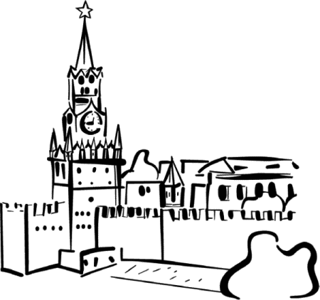 Кремль контур