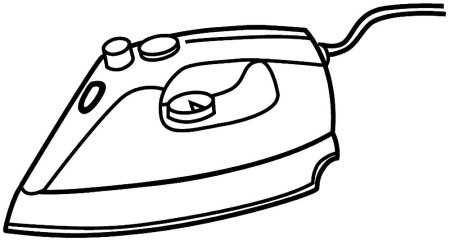 Утюг раскраска