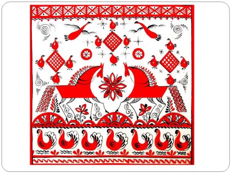 Мезенская роспись трафареты