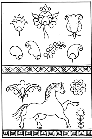 Раскраска "русские красавицы"