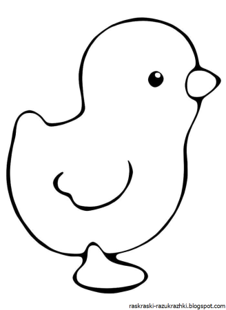 Цыпленок. Раскраски