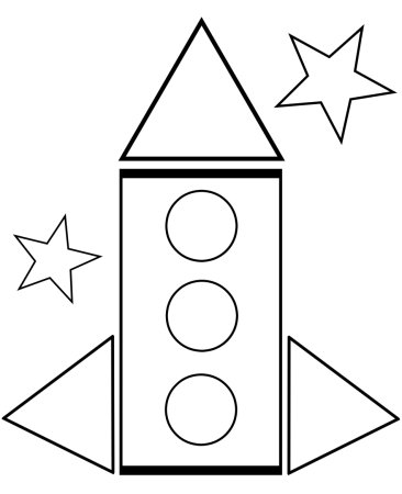Ракета раскраска