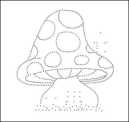 Гриб по точкам