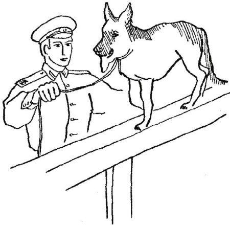 Раскраска пограничник