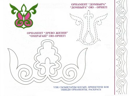 Национальный орнамент раскраска