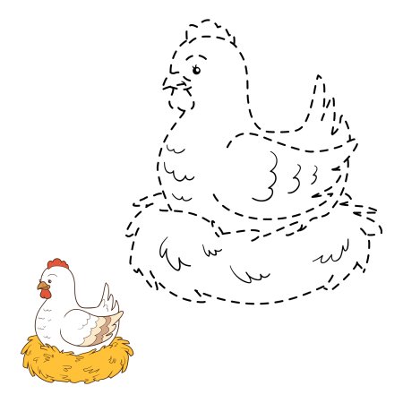 Курочка Ряба рисунок
