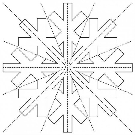 Объемные снежинки схемы