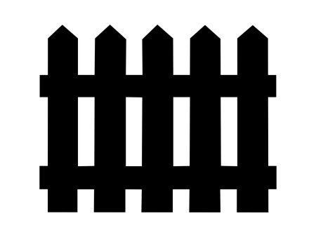 Забор трафарет