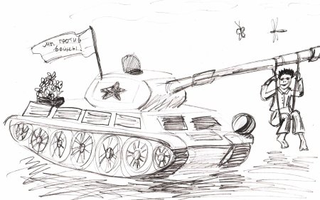 Раскраска война глазами детей