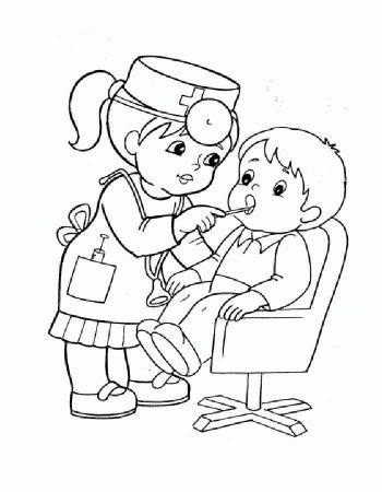 Раскраска. В детском саду