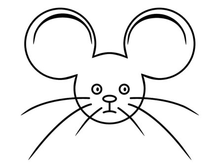 Мордочка кошки трафарет
