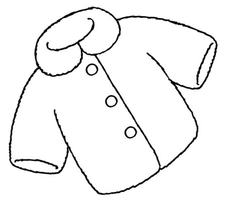 Куртка раскраска