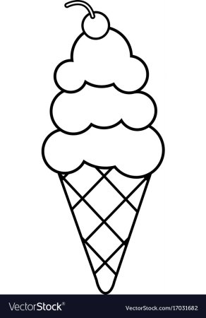 Трафарет мороженого для детей (47 фото)