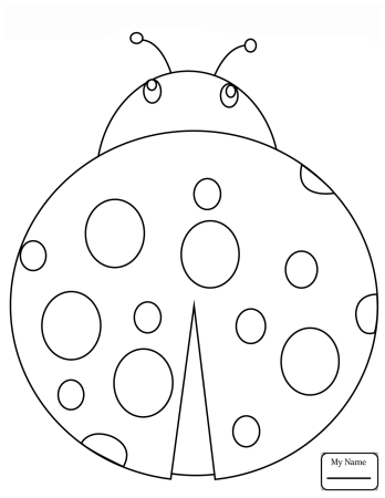 Божья коровка раскраска