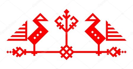 Чувашский орнамент птицы